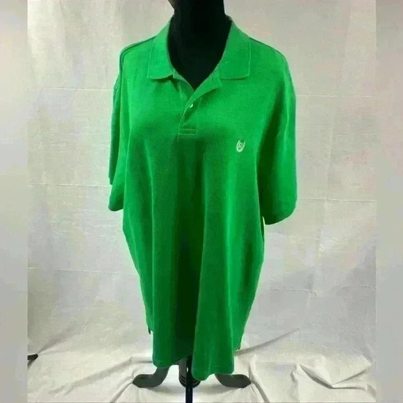 Chaps Polo Shirt Mens Size XXL  Green Short Sleeve - Picture 1 of 3